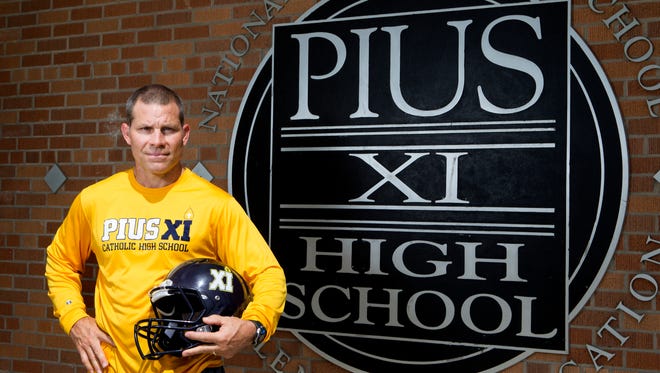 New head football coach at Pius XI High School, Craig Swabek.