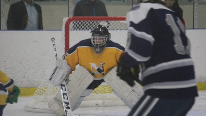 Katelyn Brezniak of Toms River North became the first female goaltender in Shore Conference history to record a victory in net.