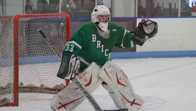Justin Iannarone (33) of Brick Township made 38 saves in a win over Rumson on Wednesday at the Middletown Holiday Tournament.