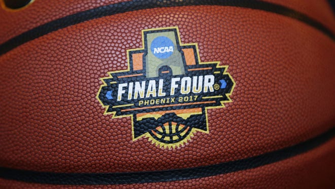 Final Four logo during a press conference on Jan. 25, 2017 in Phoenix, Ariz. ICON