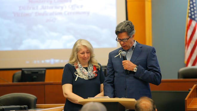 Jenifer and Mark McLaughlin shared the story of how their daughter was brutally attacked and how it affected their family during the 18th annual Victims' Dedication Ceremony. 