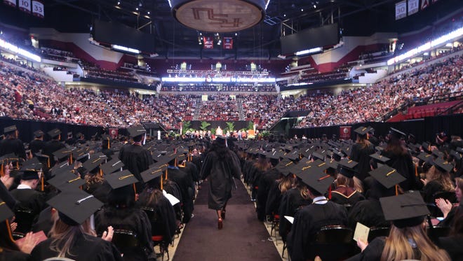 FSU holds one of three of its spring 2017 graduation ceremonies at the Tucker Civic Center on Friday, May 5, 2017.  