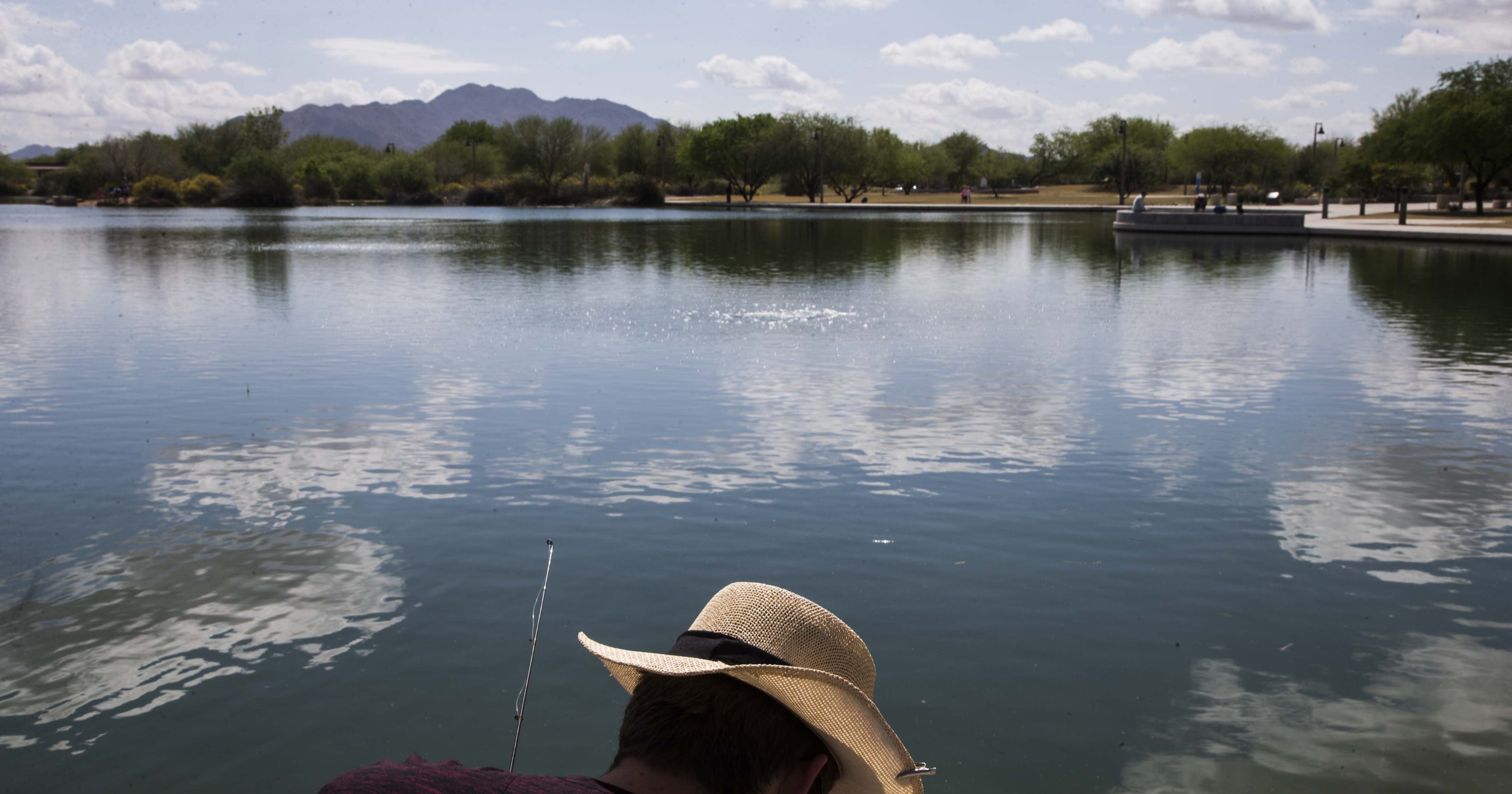 Phoenixarea lakes and a waterfall