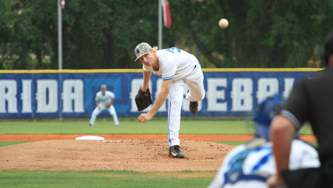 University of West Florida pitcher Brian Browning throws a pitch during the 2017 season. Browning signed a contract with the Colorado Rockies in mid-July of 2017.