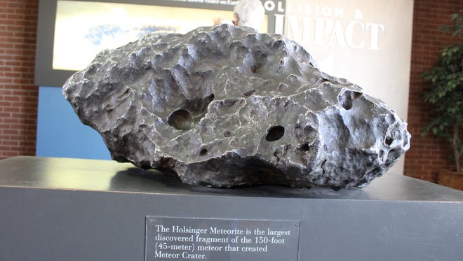 The Holsinger Meteorite, on display at the visitor center, is the largest fragment ever discovered of the meteoroid that created the crater.