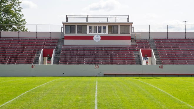 Memorial Stadium received a face lift this summer as part of $1.6 million given to Port Huron Schools to use to make improvements at its athletic facilities. The money is part of a $105.9 million bond proposal that was approved in 2016 by district voters.