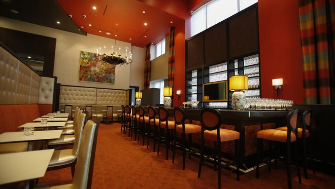 The bar at L restaurant located at Queen City Square in downtown Cincinnati.