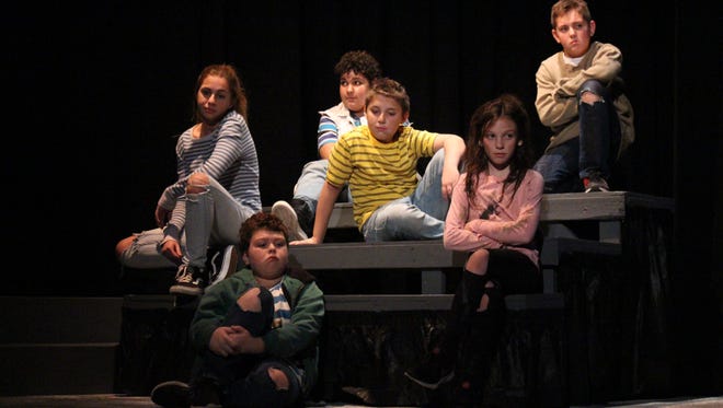 Duncan McLean, Ellie Martinez, Andrew Martinez, Donovan Garcia, Wyatt Estep and Sienna Johnson play the Herdman siblings in the Mansfield Playhouse performance of "The Best Christmas Pageant Ever." Directed by Candy Boyd, the show will be performed Dec. 8, 9, 15 and 16 at 7 p.m. and Dec. 17 at 2:30 p.m.