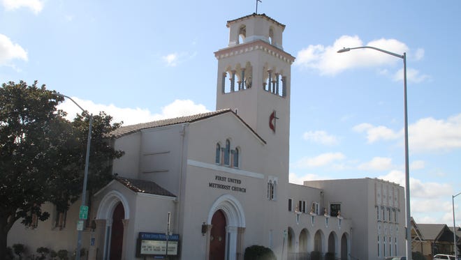 A man told police he was stabbed in the back shortly before 1 a.m. Saturday in front of the First United Methodist Church in Salinas.