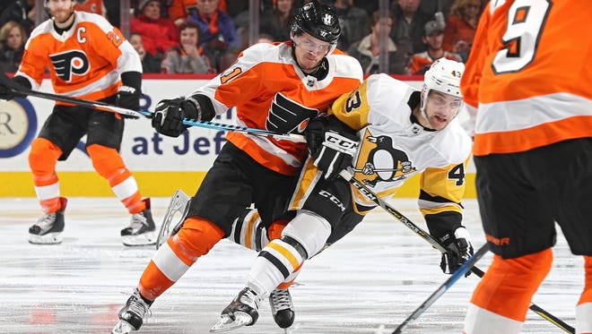 Travis Konecny and the Flyers could end up facing Pittsburgh again in the playoffs.