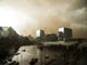 A dust storm passes the north side of Tempe, Ariz.