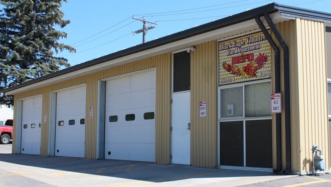 The Black Eagle Volunteer Fire Department fire hall has stood in the northeast corner of town since the 1940s. The department has now acquired a vacant lot on which to build a new, larger fire hall.