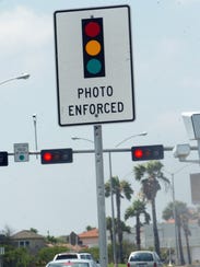Red light camera at Doddridge Road and Ocean Drive