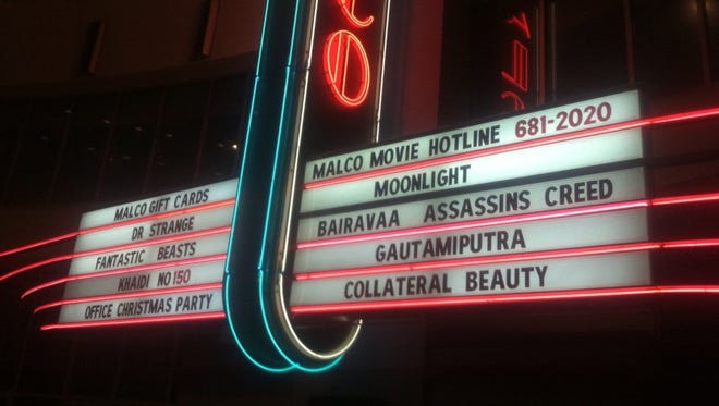 On Jan. 17, the indoor Malco Wolfchase Galleria Cinema marquee listed a comedy, an art film, a drama, an action film, two blockbusters and three Indian films.