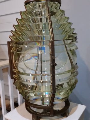 The fourth-order Fresnel lens that guided ships past Plum Island for decades is now on display at the Door County Maritime Museum in Gills Rock.
