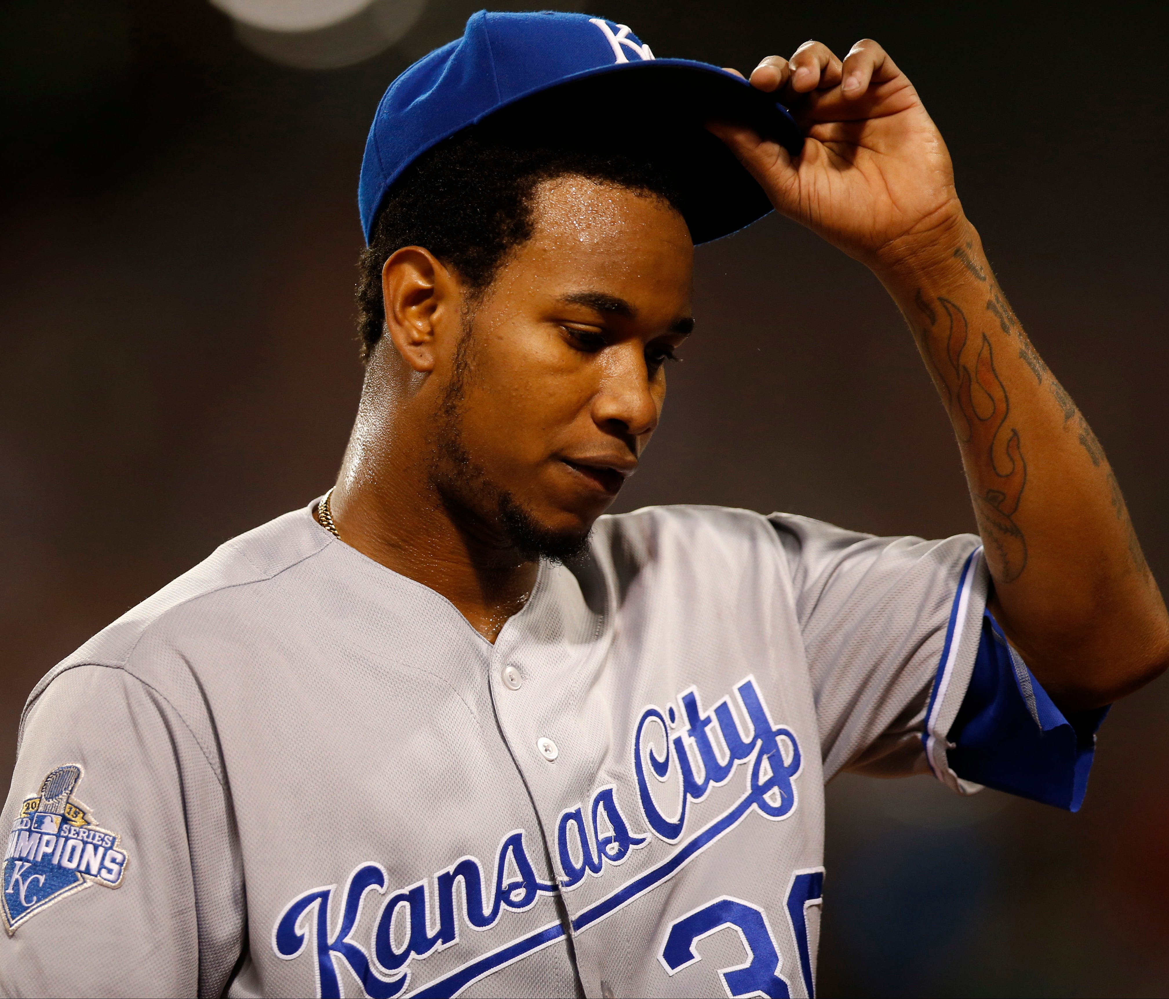 Yordano Ventura started 93 games in his career with the Royals, posting a 38-31 record and 3.89 ERA.