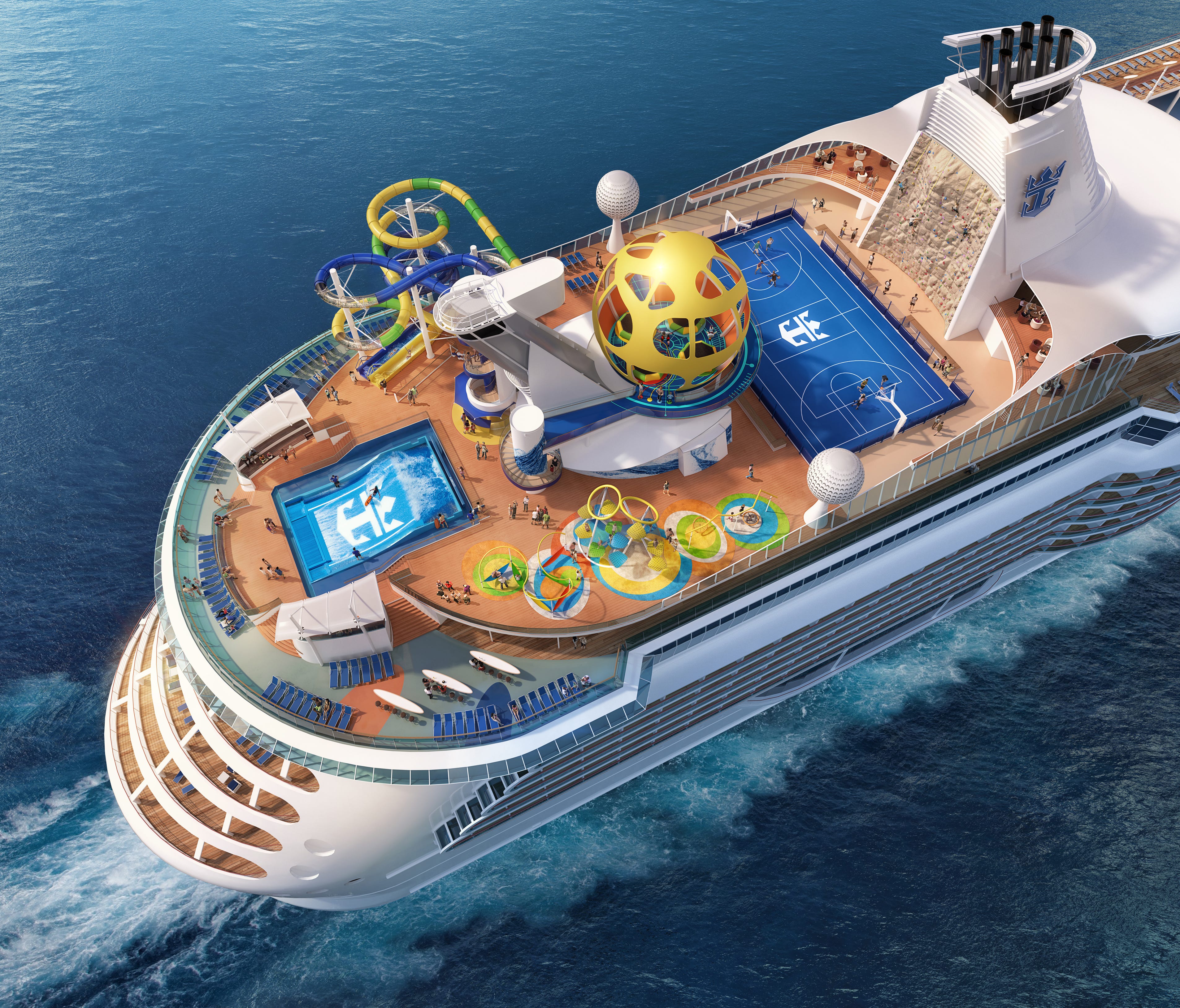Royal Caribbean plans a significant makeover of the 3,114-passenger Mariner of the Seas in early 2018 that will include the addition of major new fun zones on its top deck.