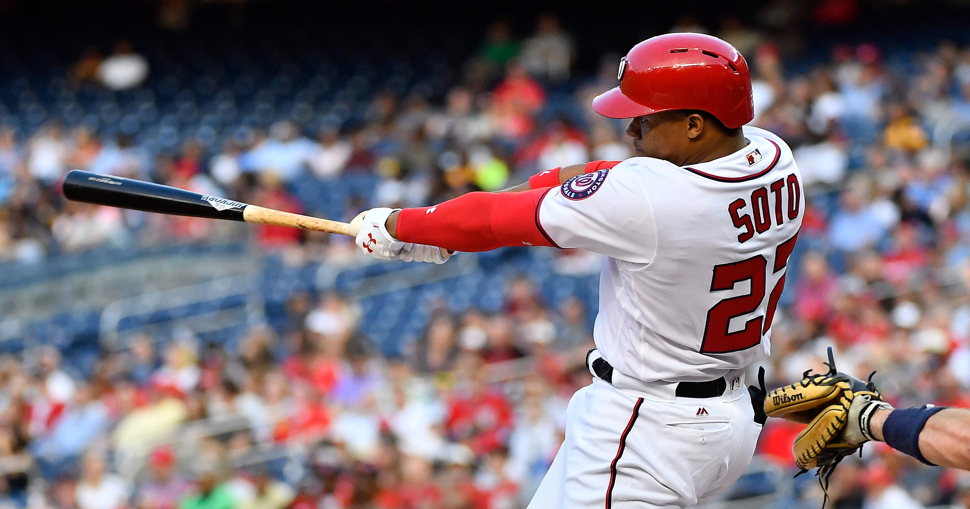 Nationals' Juan Soto, 19, homers in first MLB start