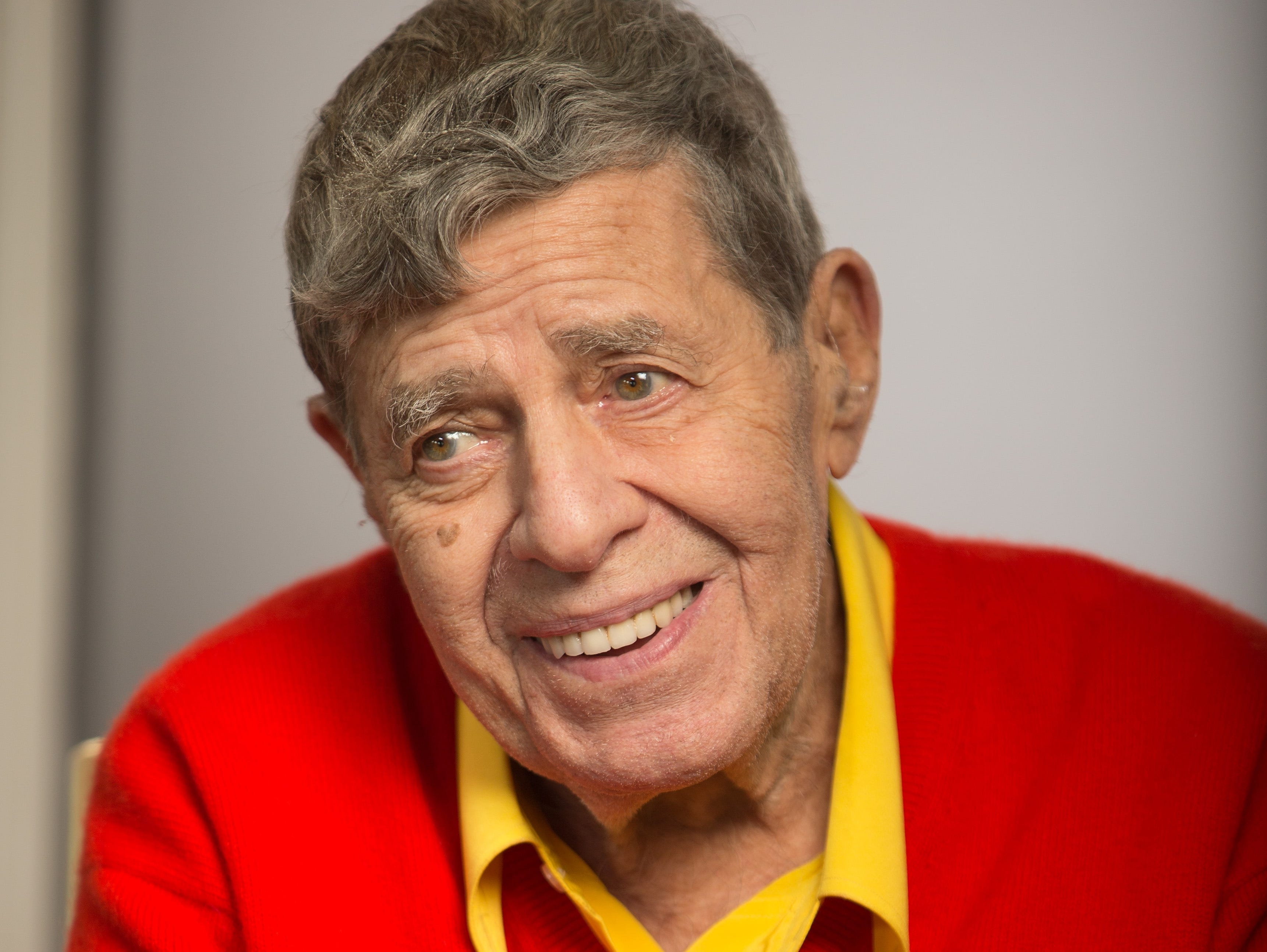 Jerry Lewis during an interview in Beverly Hills on Aug. 25, 2016.