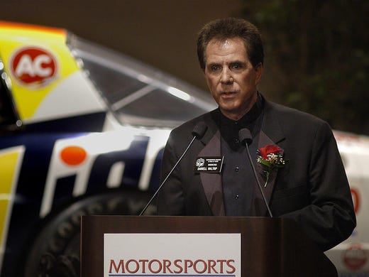 Former NASCAR driver Darrell Waltrip addresses the