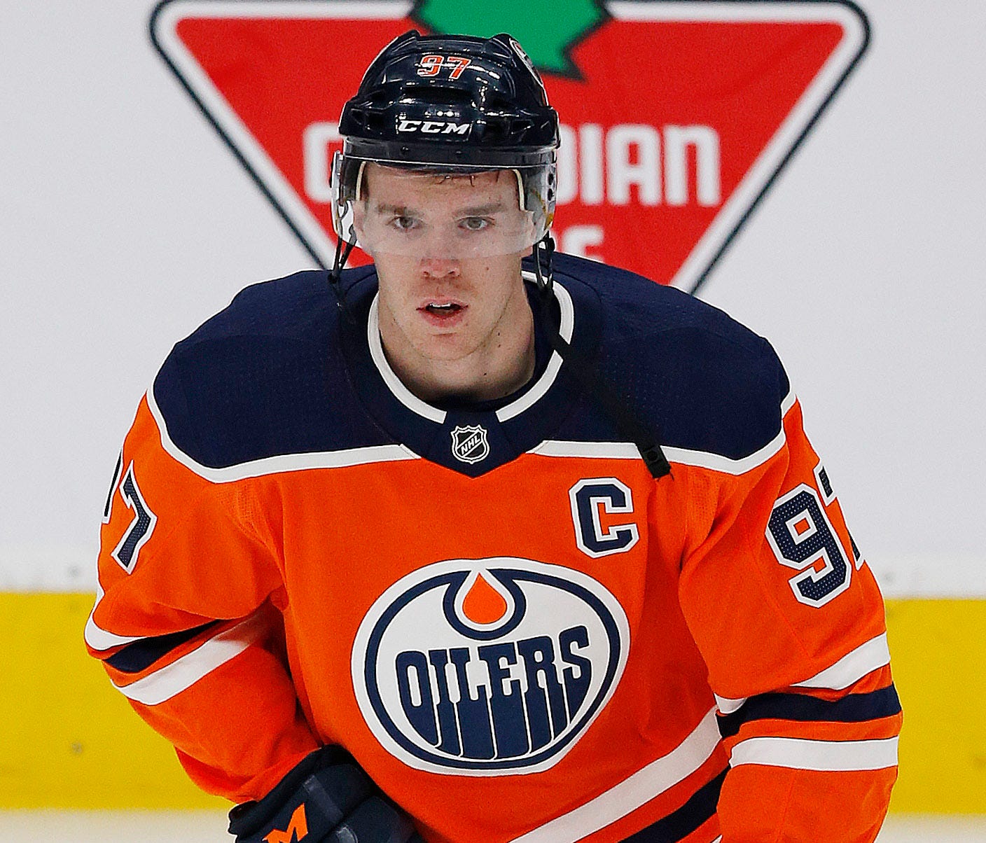 Edmonton Oilers captain Connor McDavid has 102 points this season.