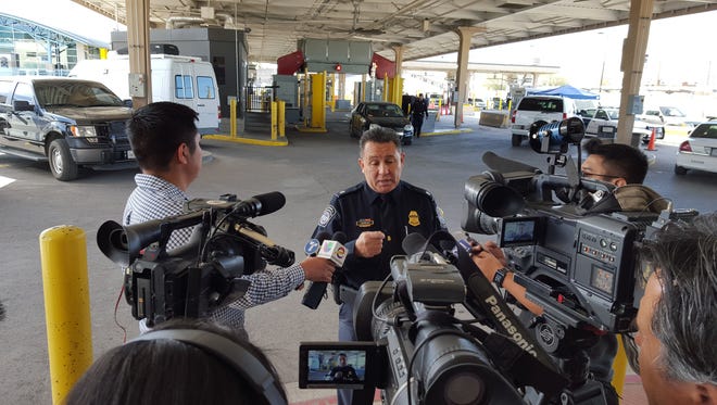Ruben Jaurequi, U.S. Customs and Border Protection official, addressed the media Monday morning about what to expect on the ports of entry during the Pope Francis visit.