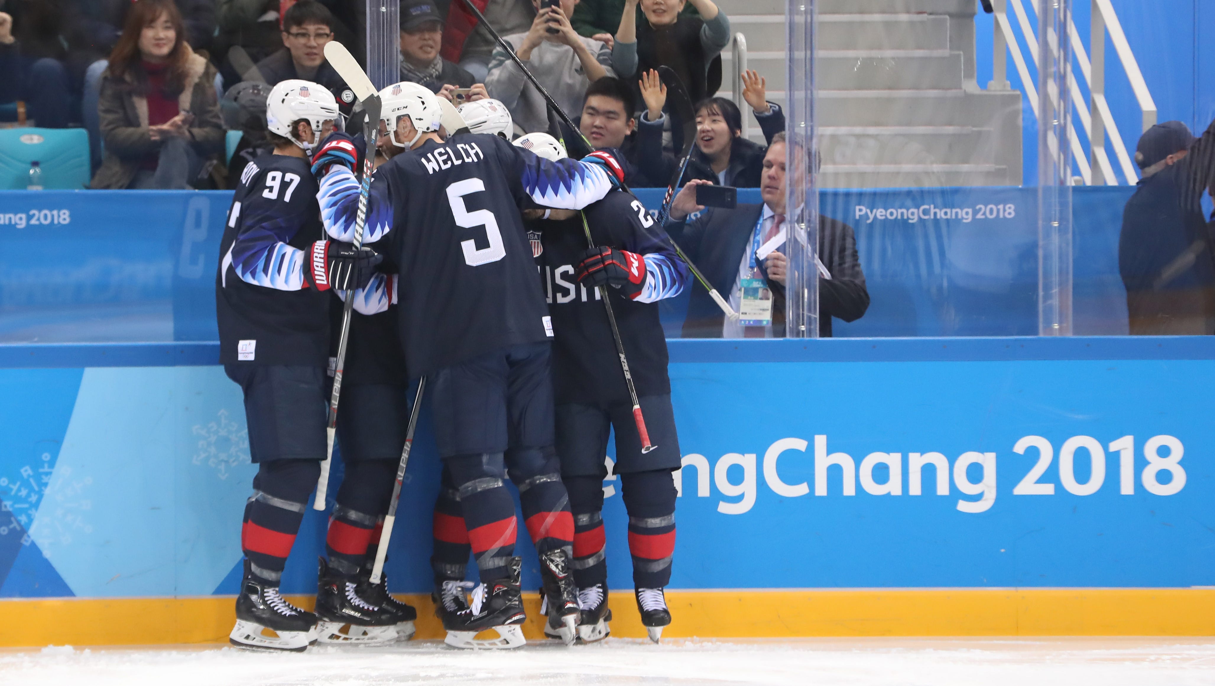 2018 Winter Olympics U S Men S Hockey Team Advances To Quarterfinals