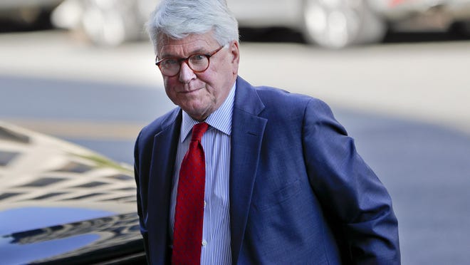 In this Oct. 17, 2016, photo, attorney Gregory Craig arrives at U.S. District Court in Washington. Lawyers for former Obama administration White House counsel Craig say they expect their client to be charged in a foreign lobbying investigation that grew out of the special counsel’s Russia probe.
