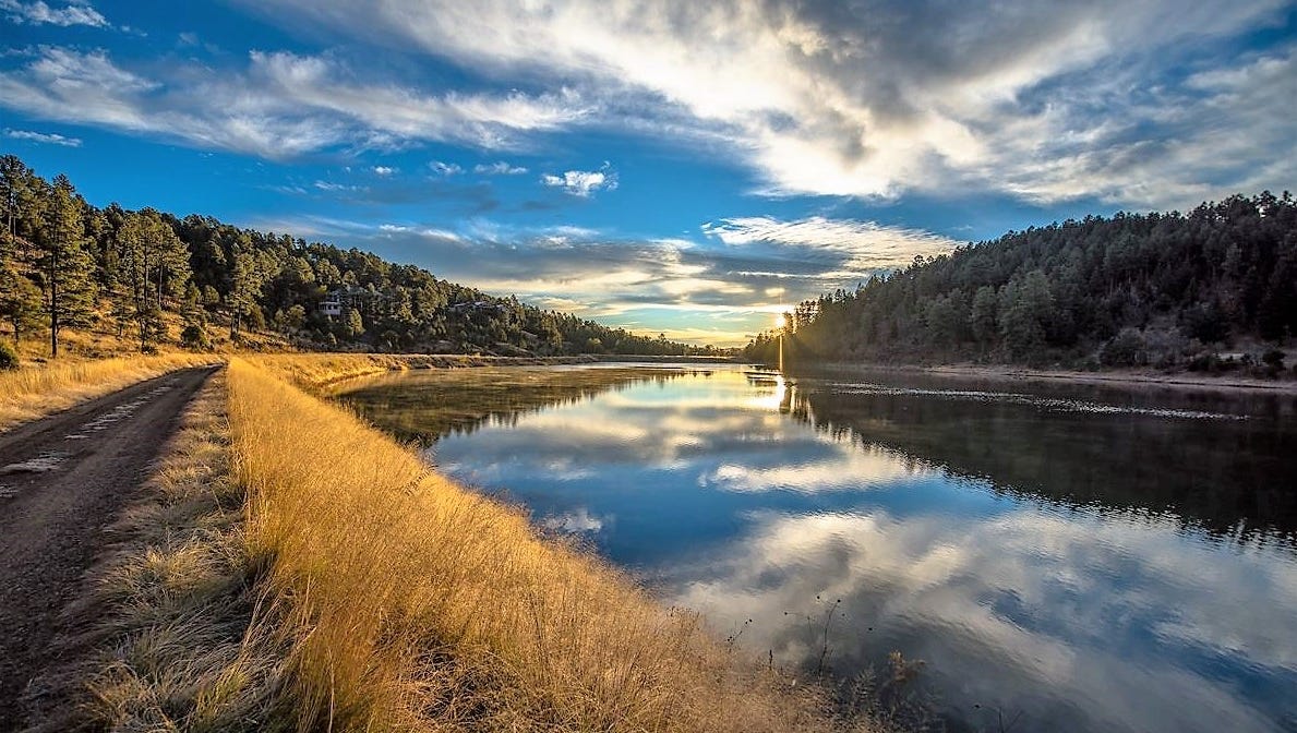 Stambaugh photo is an example of his landscape and sunrise photos on display at the Capitan library.