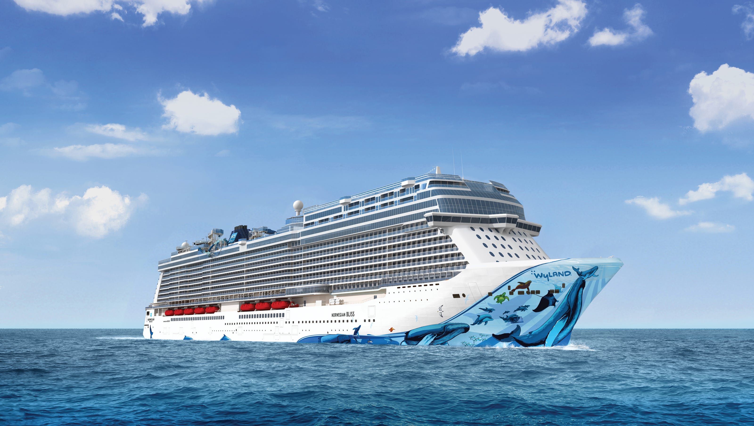 Norwegian Bliss: New cruise ship for 2018.