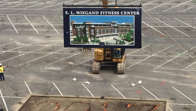 The groundbreaking of the E.L. Wiegand Fitness Center at UNR.