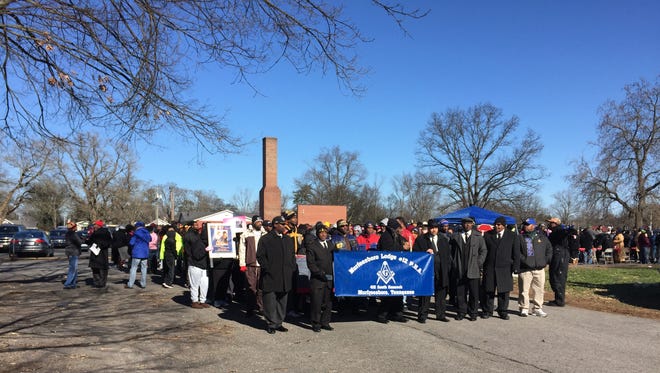 Hundreds of people joined the annual march to honor civil rights icon Martin Luther King Jr. at Central Magnet School in Murfreesboro on Monday.