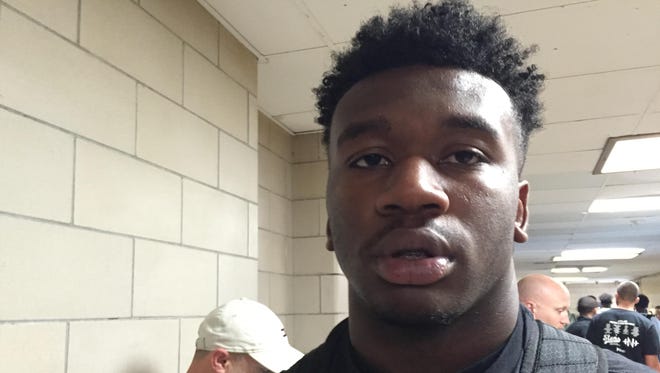 Drew Singleton has been impressed by Jim Harbaugh’s satellite camp tour. “It says that he wants to get better.”