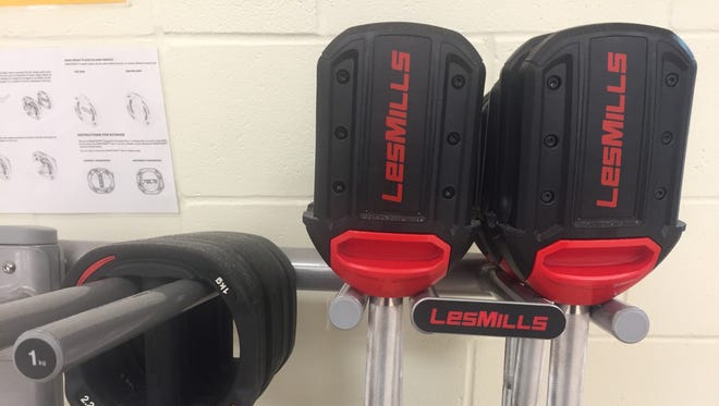 Exercise equipment at the Henderson County Family YMCA.