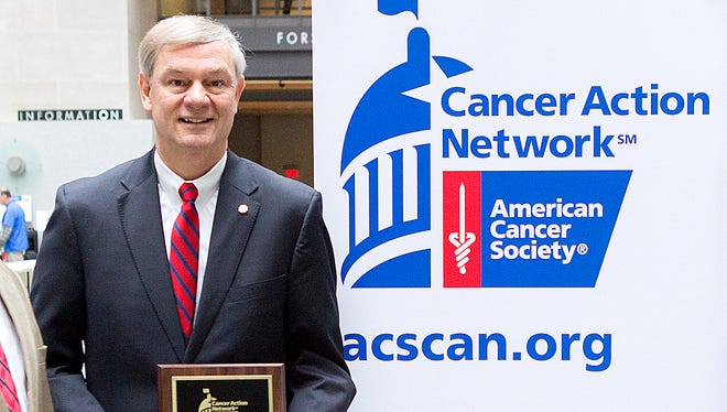 Pennsylvania State Rep. Matt Baker, R-Wellsboro, was honored recently by the American Cancer Society.