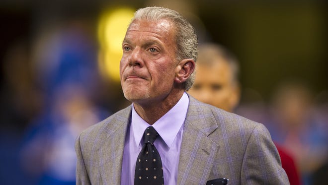 FILE -- Colts owner Jim Irsay assembled the organization that failed to make the playoffs.