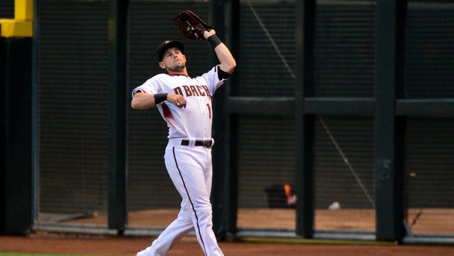 Chris Owings started in right field for David Peralta on Wednesday against the Giants.