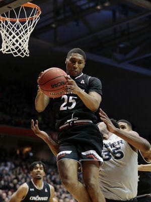 Kevin Johnson (25) said the Cincinnati Bearcats know what they are in for against UConn. “Regardless of either of our records or rankings, it will be a great game."