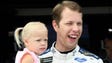 NASCAR Cup Series driver Brad Keselowski (2) and daughter