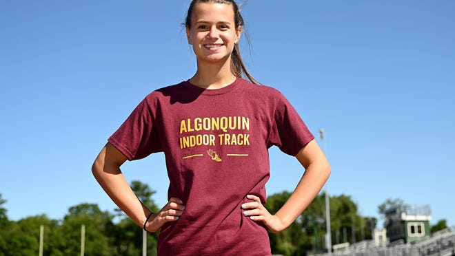 Algonquin rising senior Christina DeFeudis set a school record in the long jump last season.