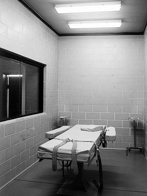 FILE PHOTO: John George Brewer was the first inmate to be executed by lethal injection in 1993. This photo of the lethal injection chamber was shot in 1993; it remains the same today, according to Republic reporter Michael Kiefer.