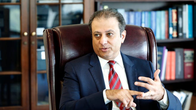 Preet Bharara, the U.S. attorney for the Southern District of New York, in his office in Manhattan.