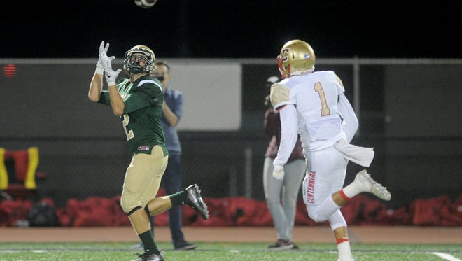 Jacob Bravo (left) and St. Bonaventure travel to the Santa Clarita Valley for a showdown with Hart on Friday night.