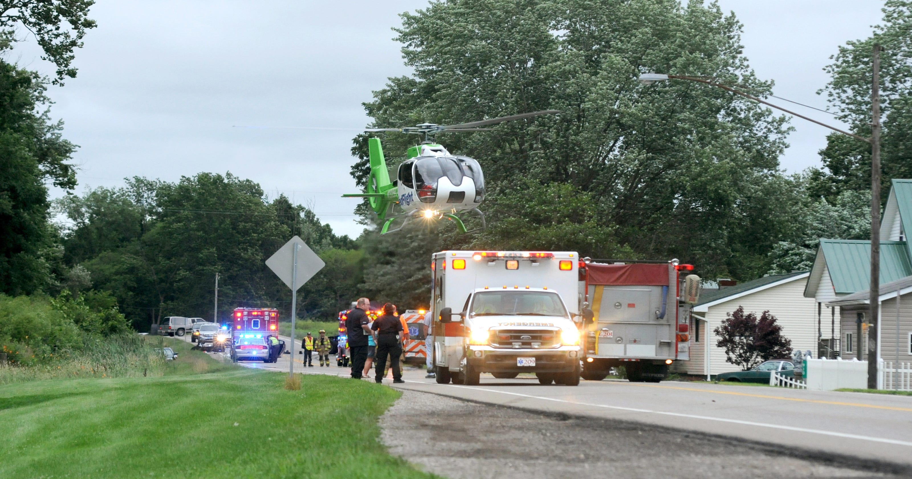 One dead, another transported after Ohio 16 crash