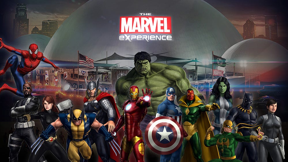 12 19 Marvel Experience Superheroes At A Glance