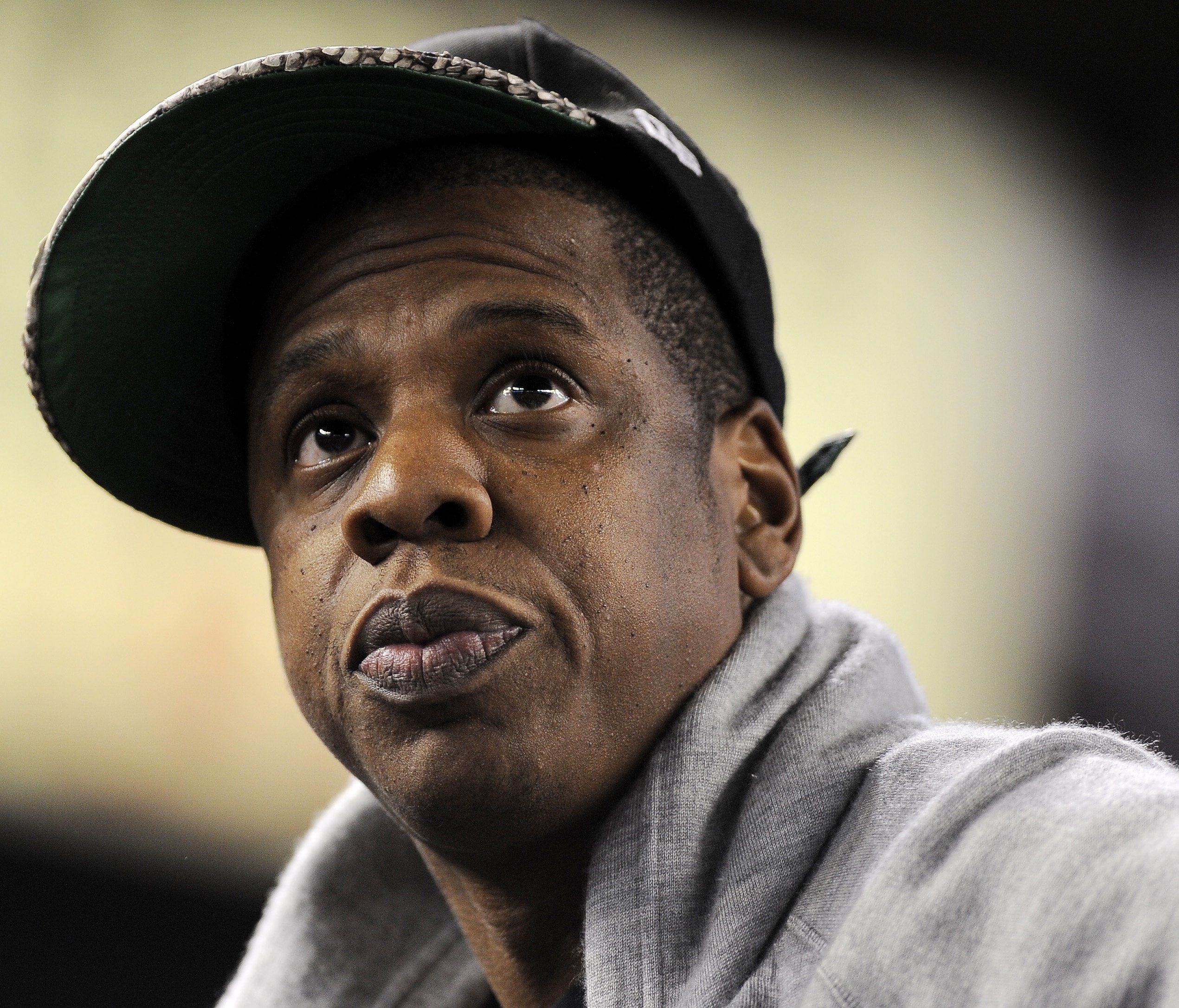 epa06355890 (FILE) - Music mogul Jay-Z watches game five of the American League Division Series playoffs between the New York Yankees and the Detroit Tigers at Yankees Stadium in the Bronx, New York, USA, on 06 October 2011 (reissued 28 November 2017