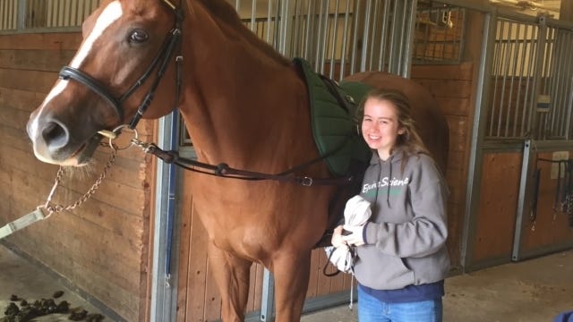 Essex North Shore Agricultural and Technical School Valedictorian Charlotte McDonald, of Salem, studied in the equine science program. Courtesy photo
