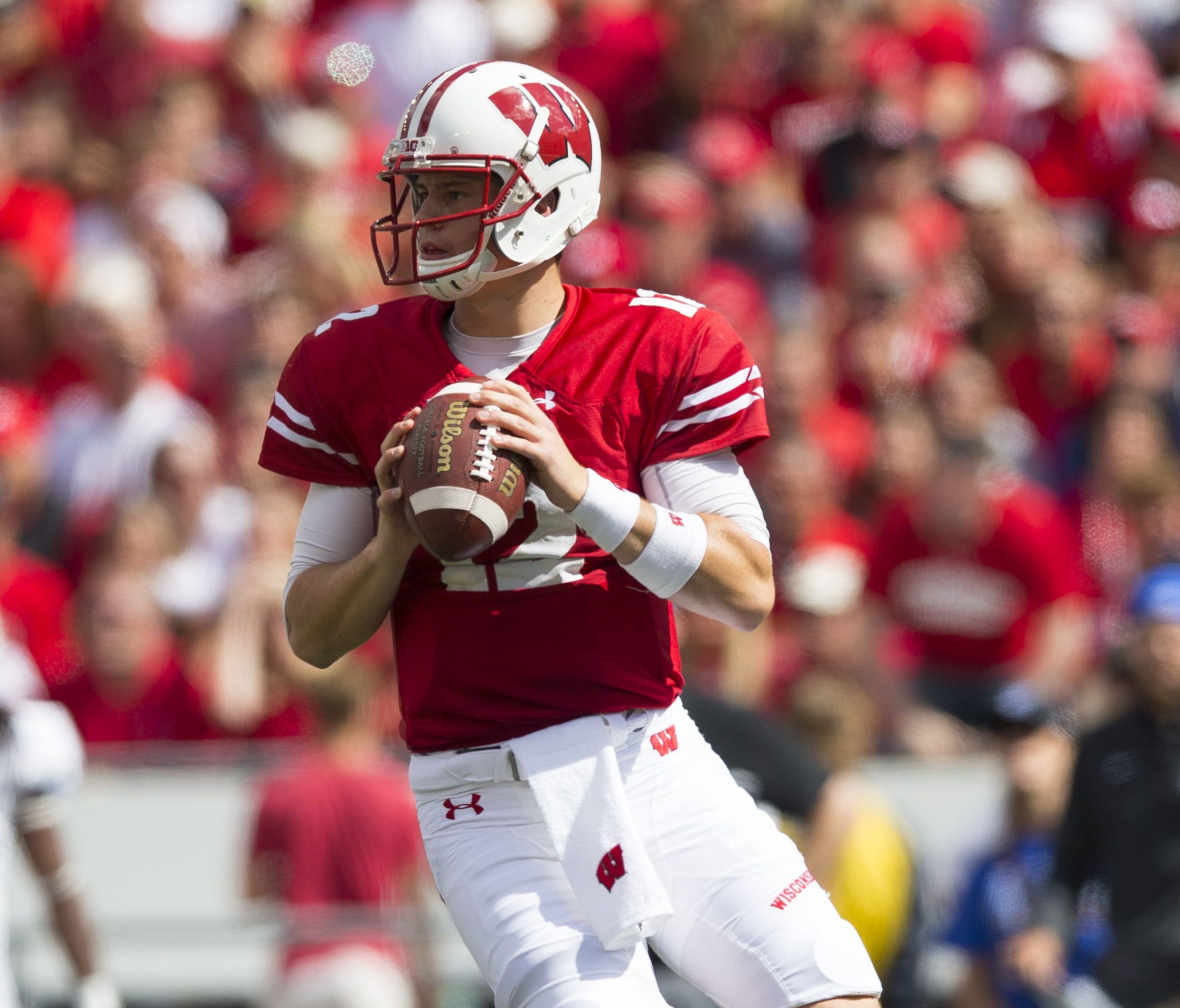 Wisconsin Badgers quarterback Alex Hornibrook.