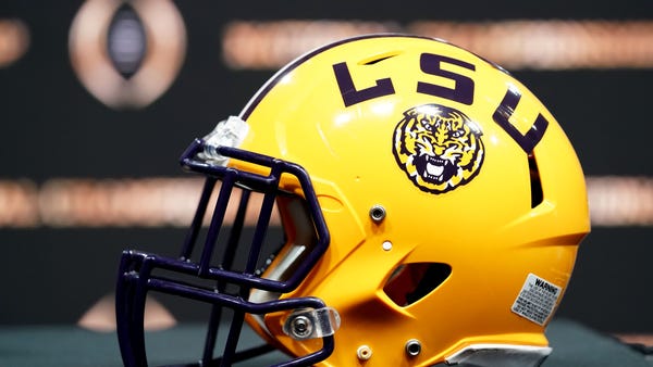 Jan 12, 2020; New Orleans, Louisiana, USA; An LSU 