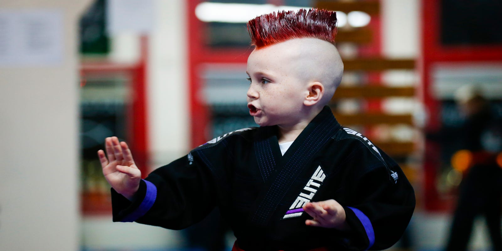 6-year-old taekwondo kid competes, prays for girl he's never met
